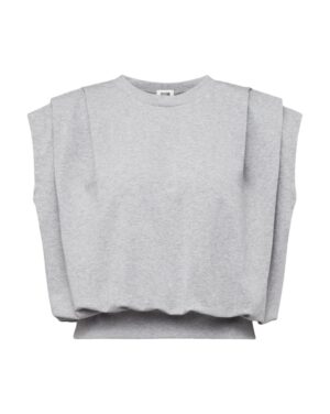 Drykorn Calluna Gedrappeerd Mouwloos Sweatshirt Grijs